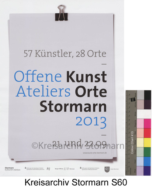 Plakat für die Veranstaltung Kunst Orte Stormarn, 2013