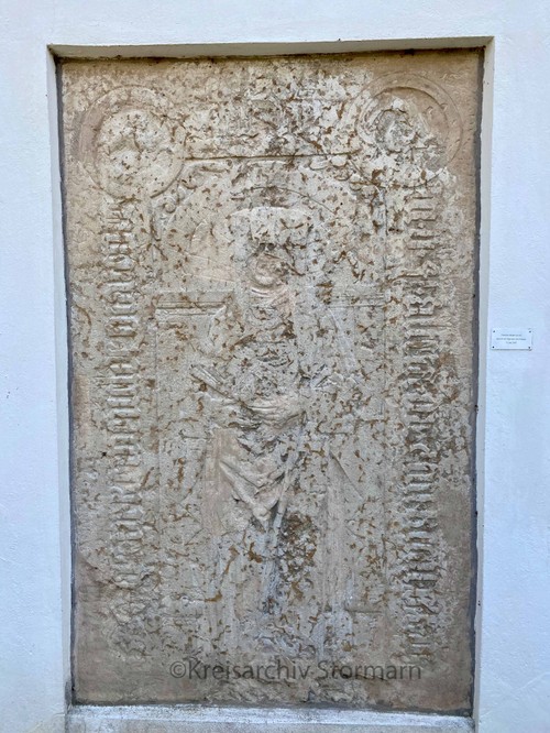 Grabplatte des Abts Paulus (+ 7. Januar 1541), 2020